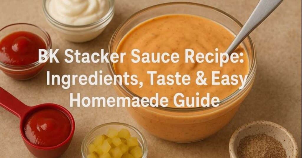 BK Stacker Sauce Recipe