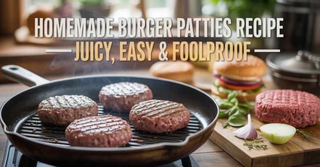 Homemade Burger Patties Recipe