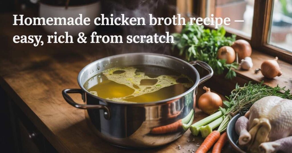 Homemade Chicken Broth Recipe