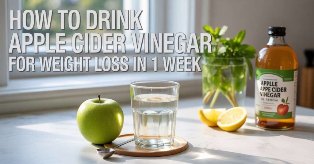 How to Drink Apple Cider Vinegar for Weight Loss in 1 Week
