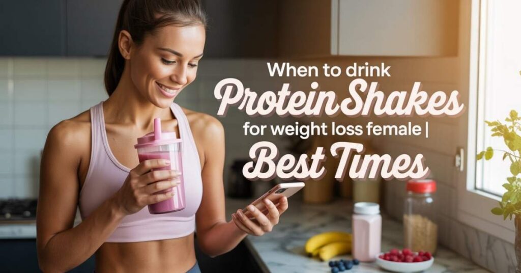 When to Drink Protein Shakes for Weight Loss Female