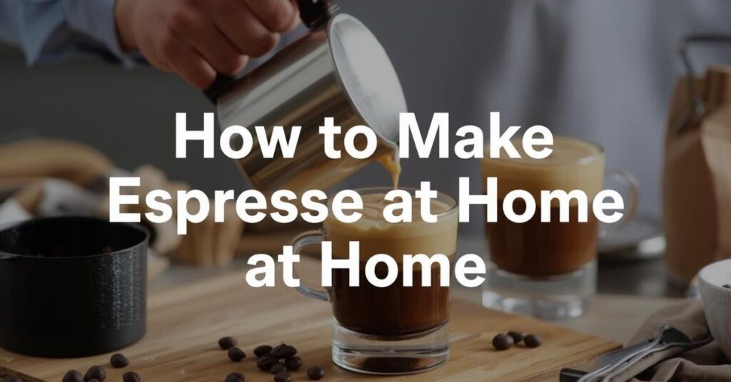 How to Make Espresso at Home