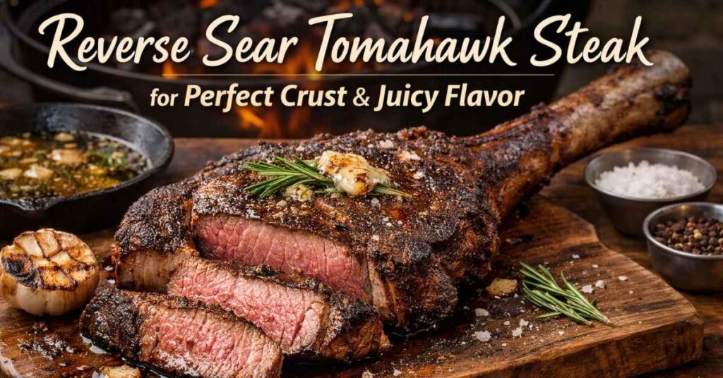 Reverse Sear Tomahawk Steak