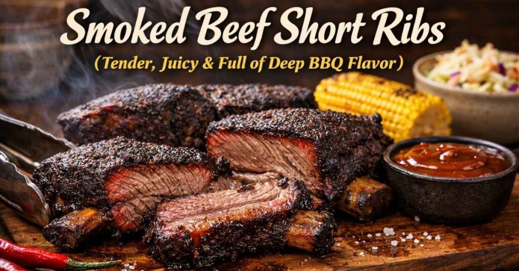 Smoked beef short ribs